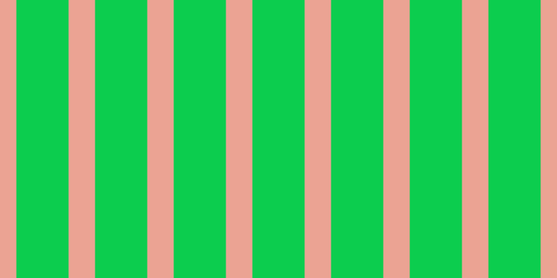 #0ccd4e, #eba393 vertical lines, thirty-eight pixels wide, seventy-five pixels apart