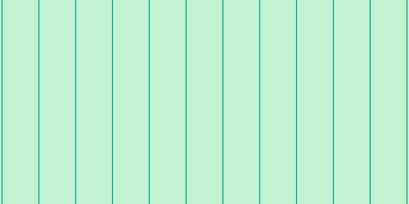 #0ccd4e (25%), #04a393 vertical lines, two pixels wide, seventy pixels apart