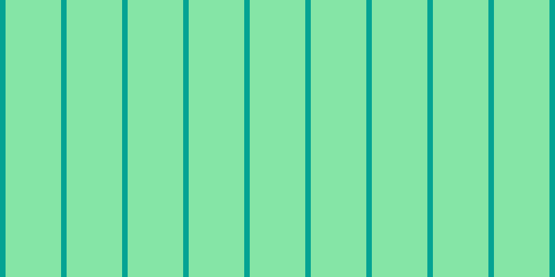 #0ccd4e (50%), #04a393 vertical lines, eight pixels wide, eighty pixels apart