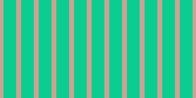 #0ccd90, #caa393 vertical lines, twenty pixels wide, fifty-two pixels apart