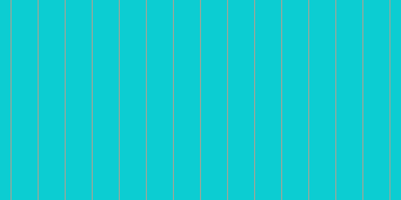 #0ccdd2, #a9a393 vertical lines, two pixels wide, fifty-two pixels apart