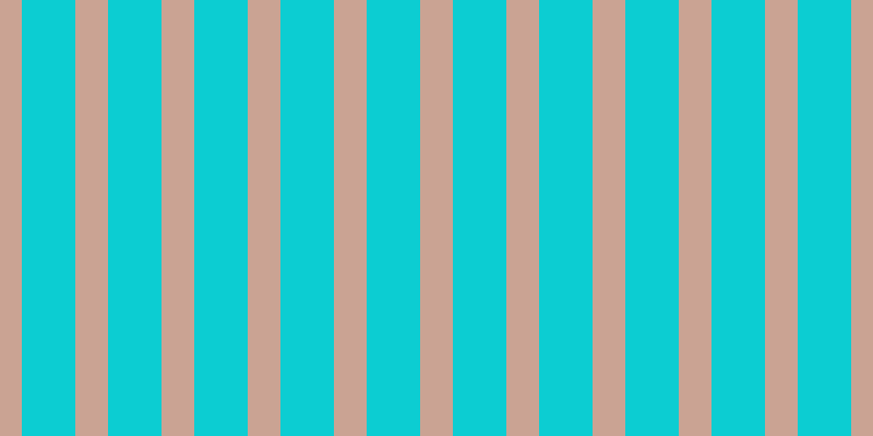 #0ccdd2, #caa393 vertical lines, thirty pixels wide, forty-nine pixels apart