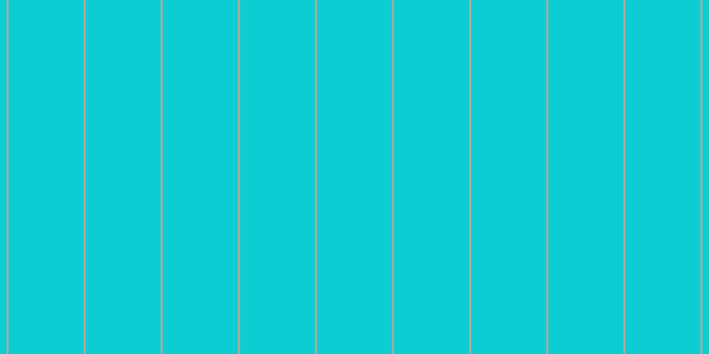 #0ccdd2, #caa393 vertical lines, two pixels wide, eighty-five pixels apart