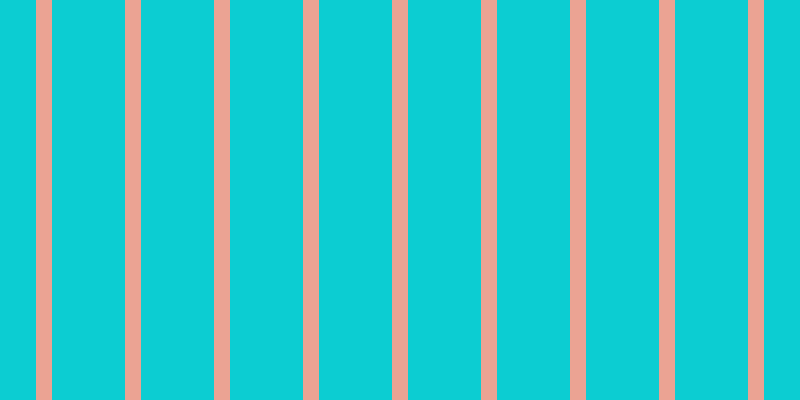 #0ccdd2, #eba393 vertical lines, sixteen pixels wide, seventy-three pixels apart