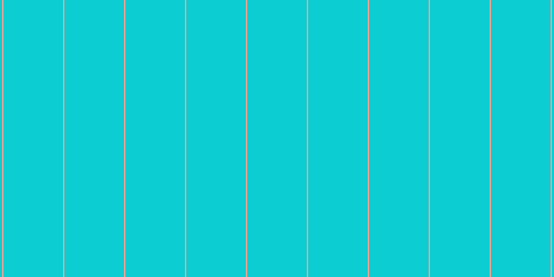 #0ccdd2, #eba393 vertical lines, two pixels wide, eighty-six pixels apart