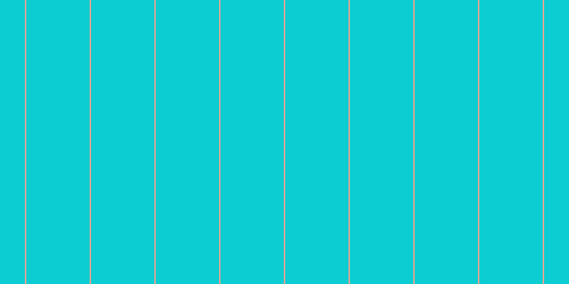 #0ccdd2, #eba393 vertical lines, two pixels wide, eighty-nine pixels apart