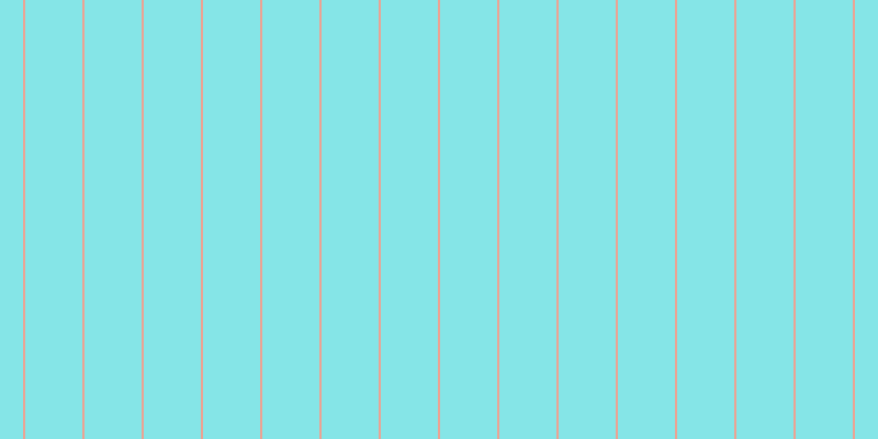 #0ccdd2 (50%), #eba393 vertical lines, two pixels wide, fifty-two pixels apart