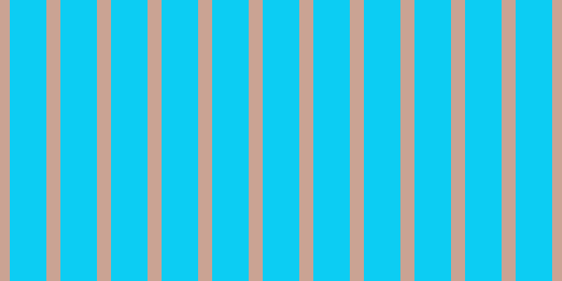 #0ccdf3, #caa393 vertical lines, twenty pixels wide, fifty-two pixels apart