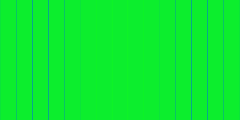 #0cee2d, #04a393 vertical lines, one pixels wide, fifty-two pixels apart
