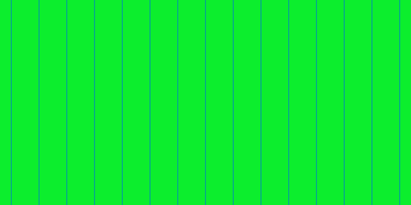 #0cee2d, #04a393 vertical lines, two pixels wide, fifty-two pixels apart