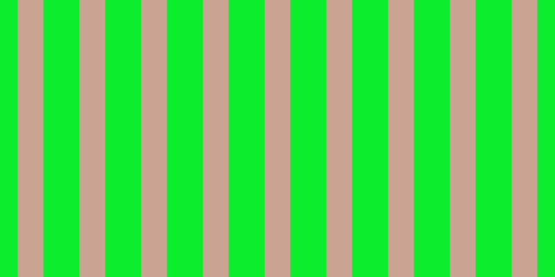 #0cee2d, #caa393 vertical lines, thirty-seven pixels wide, fifty-two pixels apart