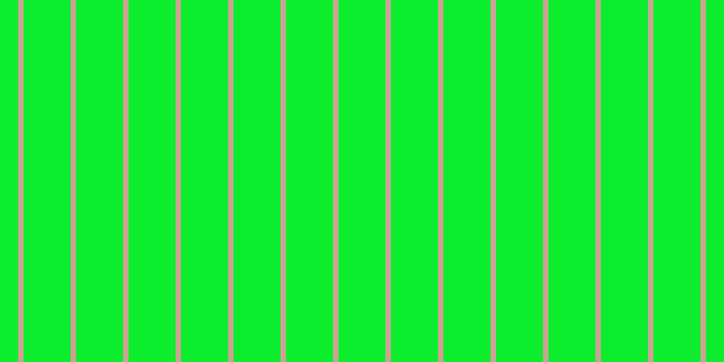#0cee2d, #caa393 vertical lines, six pixels wide, fifty-two pixels apart
