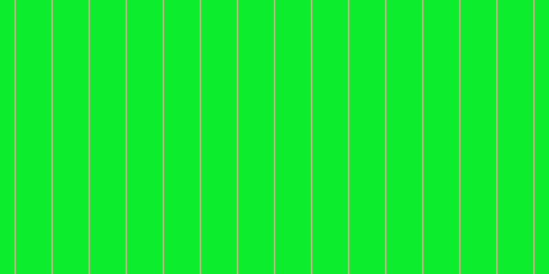 #0cee2d, #eba393 vertical lines, two pixels wide, fifty-two pixels apart