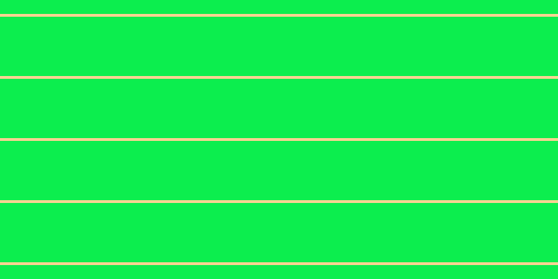 #0cee4e, #fcd393 horizontal lines, four pixels wide, eighty-five pixels apart