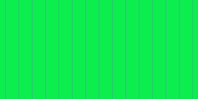 #0cee4e, #46a393 vertical lines, two pixels wide, fifty-two pixels apart