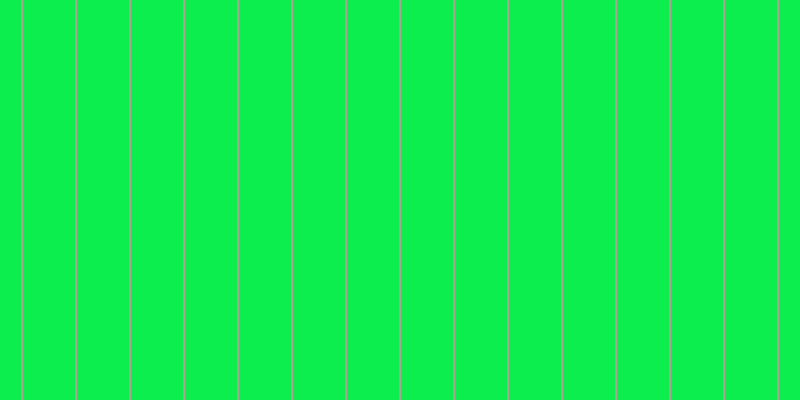 #0cee4e, #a9a393 vertical lines, two pixels wide, fifty-two pixels apart