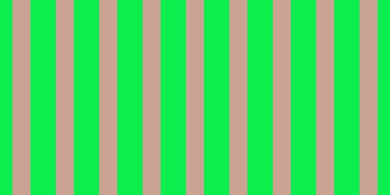 #0cee4e, #caa393 vertical lines, thirty-seven pixels wide, fifty-two pixels apart