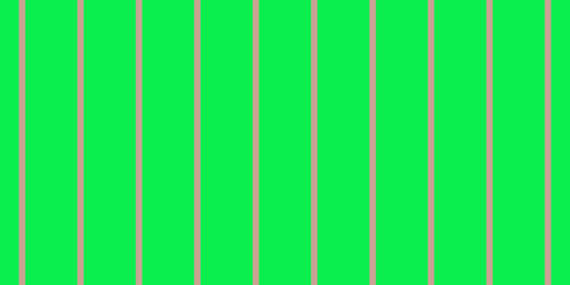#0cee4e, #caa393 vertical lines, nine pixels wide, seventy-three pixels apart