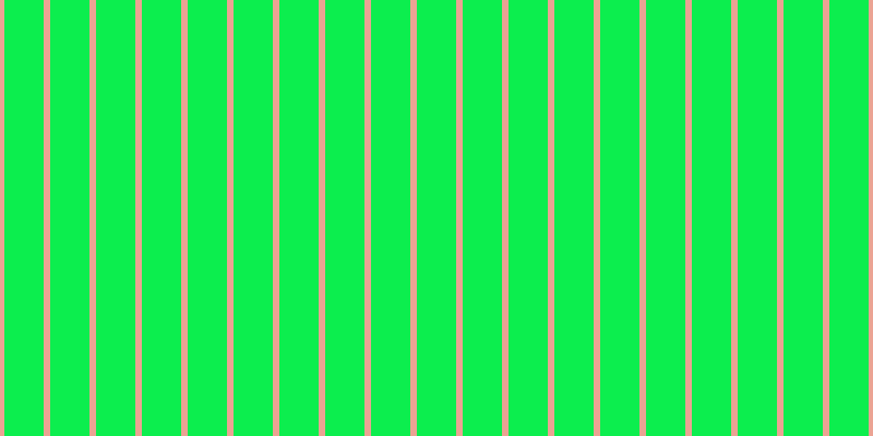 #0cee4e, #eba393 vertical lines, six pixels wide, thirty-six pixels apart