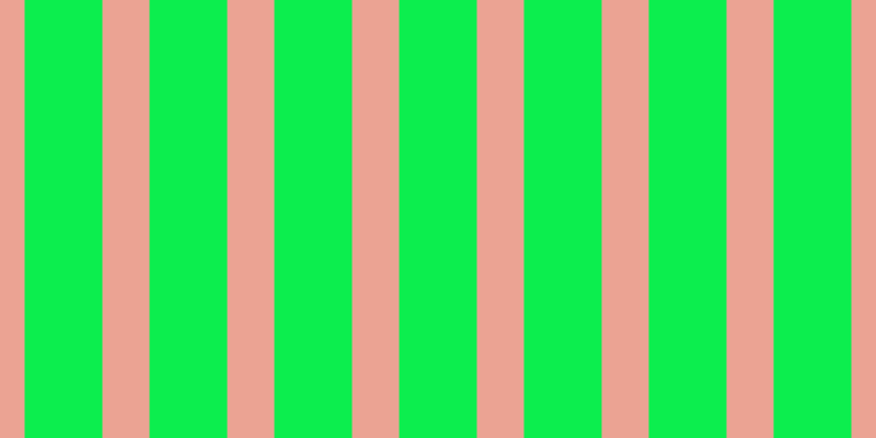 #0cee4e, #eba393 vertical lines, forty-three pixels wide, seventy-one pixels apart