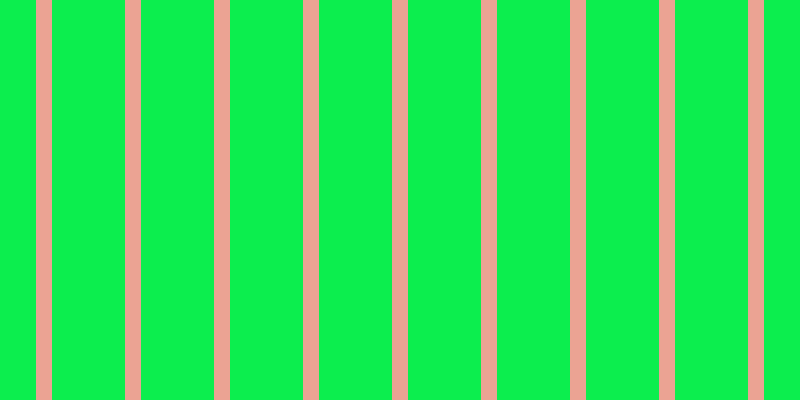 #0cee4e, #eba393 vertical lines, sixteen pixels wide, seventy-three pixels apart