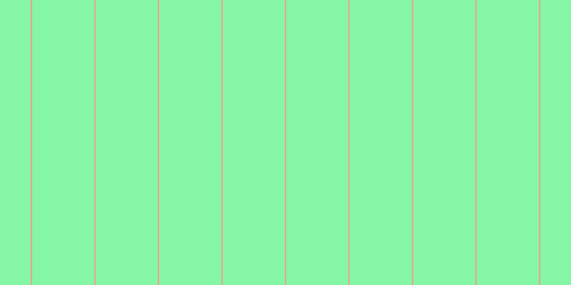 #0cee4e (50%), #eba393 vertical lines, two pixels wide, eighty-seven pixels apart