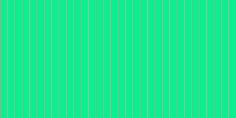 #0cee90, #caa393 vertical lines, two pixels wide, twenty-three pixels apart