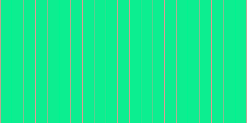 #0cee90, #caa393 vertical lines, two pixels wide, thirty-six pixels apart