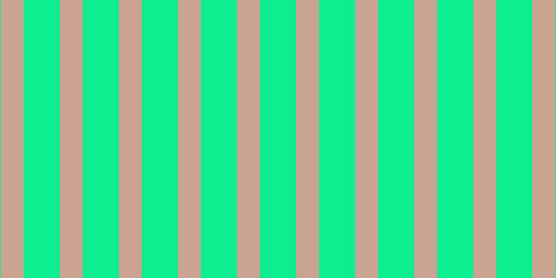 #0cee90, #caa393 vertical lines, thirty-three pixels wide, fifty-two pixels apart
