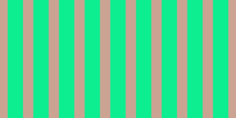 #0cee90, #caa393 vertical lines, thirty-five pixels wide, fifty-two pixels apart