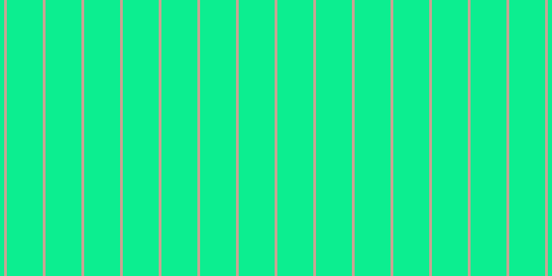 #0cee90, #caa393 vertical lines, four pixels wide, fifty-two pixels apart