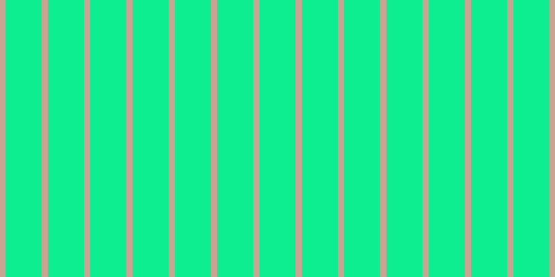 #0cee90, #caa393 vertical lines, nine pixels wide, fifty-two pixels apart