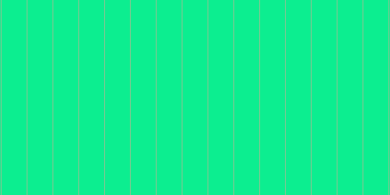 #0cee90, #eba393 vertical lines, one pixels wide, fifty-two pixels apart