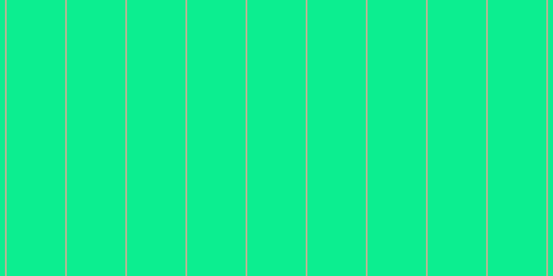 #0cee90, #eba393 vertical lines, two pixels wide, eighty-five pixels apart
