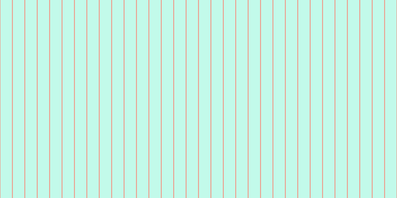 #0ceeb1 (25%), #eba393 vertical lines, two pixels wide, twenty-three pixels apart