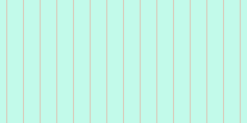 #0ceeb1 (25%), #eba393 vertical lines, two pixels wide, fifty-two pixels apart