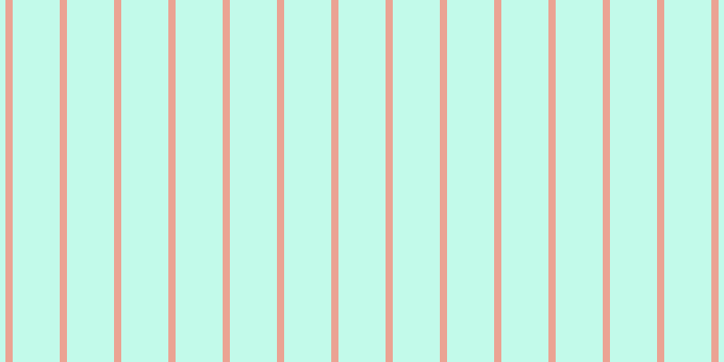 #0ceeb1 (25%), #eba393 vertical lines, eight pixels wide, fifty-two pixels apart