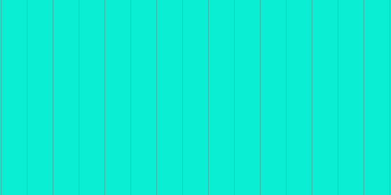 #0ceed2, #46a393 vertical lines, one pixels wide, fifty-two pixels apart