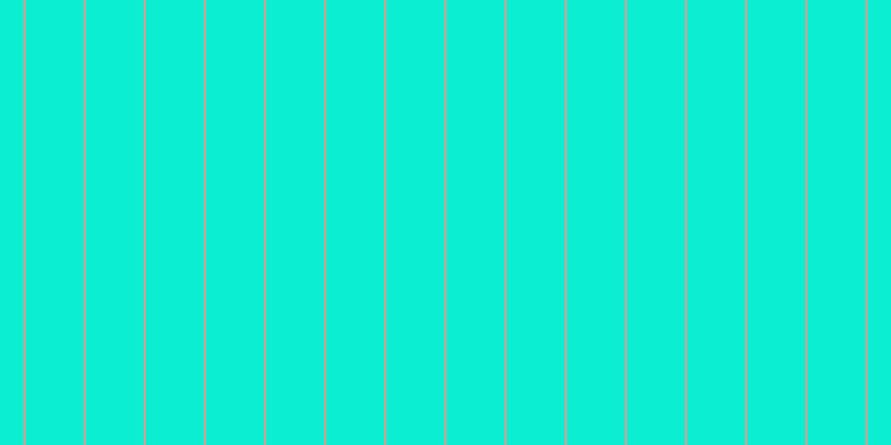 #0ceed2, #caa393 vertical lines, two pixels wide, fifty-two pixels apart
