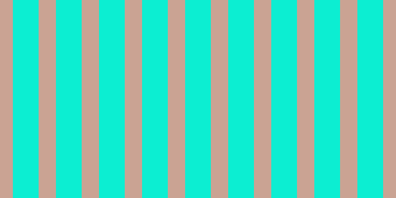 #0ceed2, #caa393 vertical lines, thirty-five pixels wide, fifty-two pixels apart