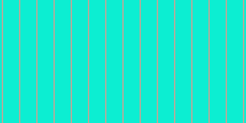 #0ceed2, #caa393 vertical lines, four pixels wide, fifty-two pixels apart