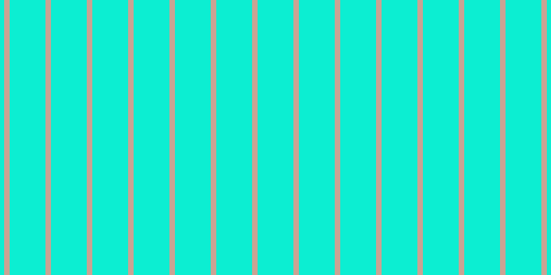 #0ceed2, #caa393 vertical lines, eight pixels wide, fifty-two pixels apart