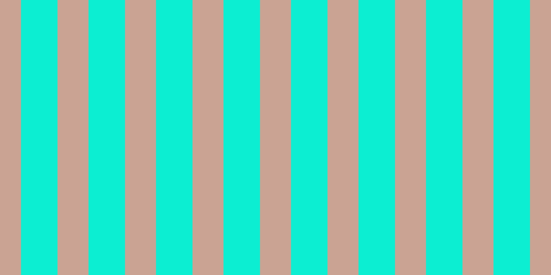 #0ceed2, #caa393 vertical lines, forty-five pixels wide, fifty-three pixels apart
