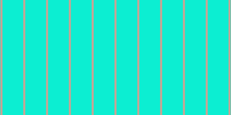 #0ceed2, #caa393 vertical lines, seven pixels wide, seventy-two pixels apart