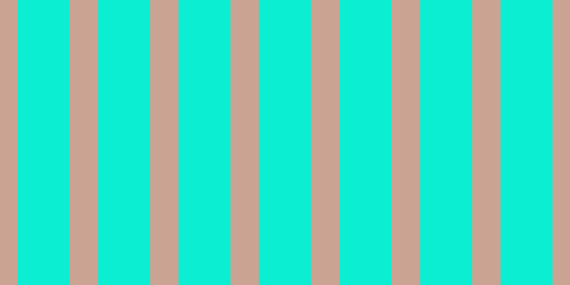 #0ceed2, #caa393 vertical lines, forty pixels wide, seventy-three pixels apart