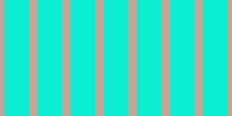 #0ceed2, #caa393 vertical lines, twenty-eight pixels wide, eighty-six pixels apart