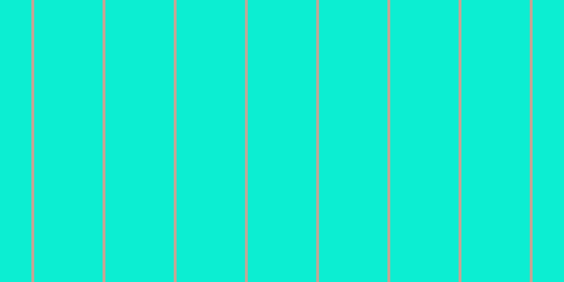 #0ceed2, #caa393 vertical lines, four pixels wide, ninety-seven pixels apart