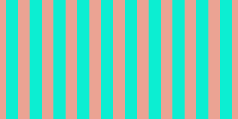 #0ceed2, #eba393 vertical lines, thirty-nine pixels wide, forty-one pixels apart