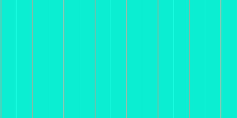 #0ceed2, #eba393 vertical lines, one pixels wide, fifty-two pixels apart