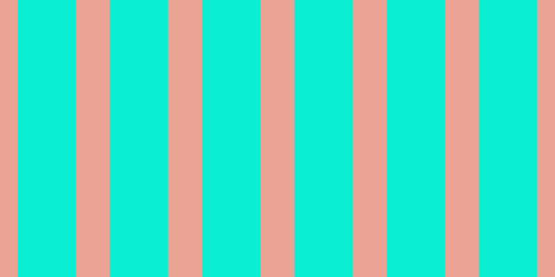 #0ceed2, #eba393 vertical lines, forty-nine pixels wide, eighty-four pixels apart